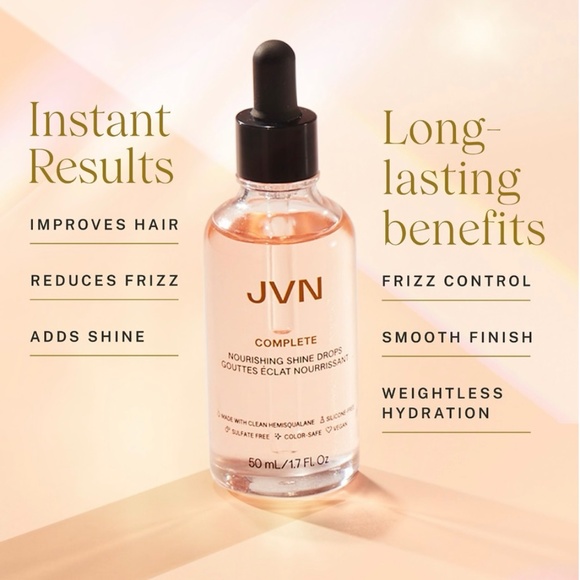 JVN Complete Nourishing Hair Oil Shine Drops - Picture 4 of 9